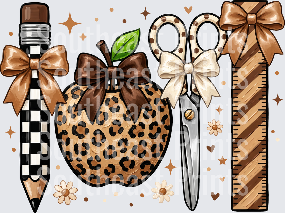 Boho Leopard Teacher Supplies