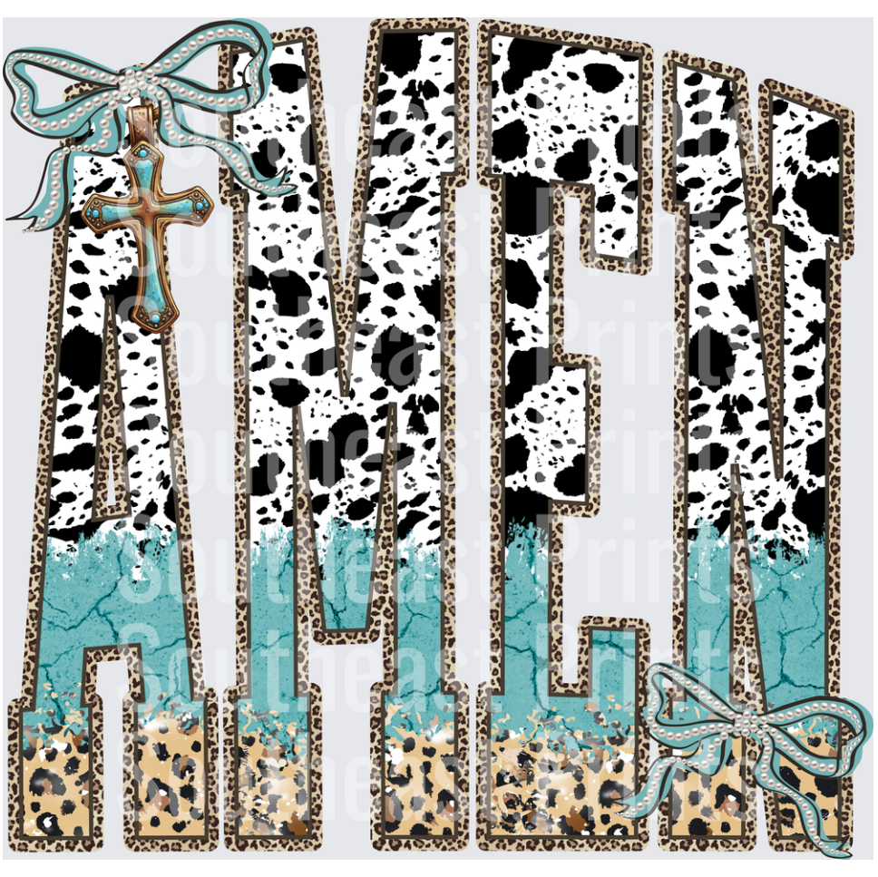 Amen Cow Print