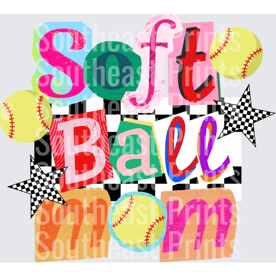 Softball Mom Collage