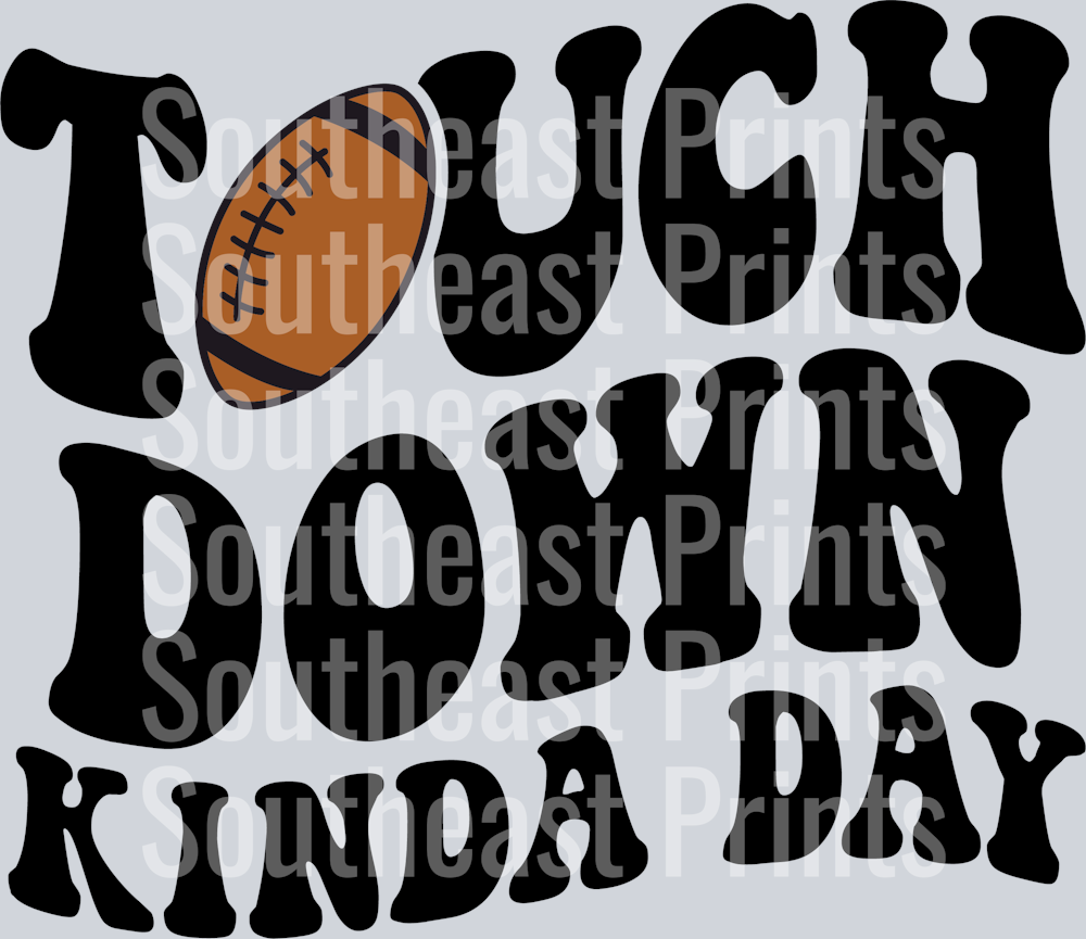 TOUCHDOWN KINDA DAY Black