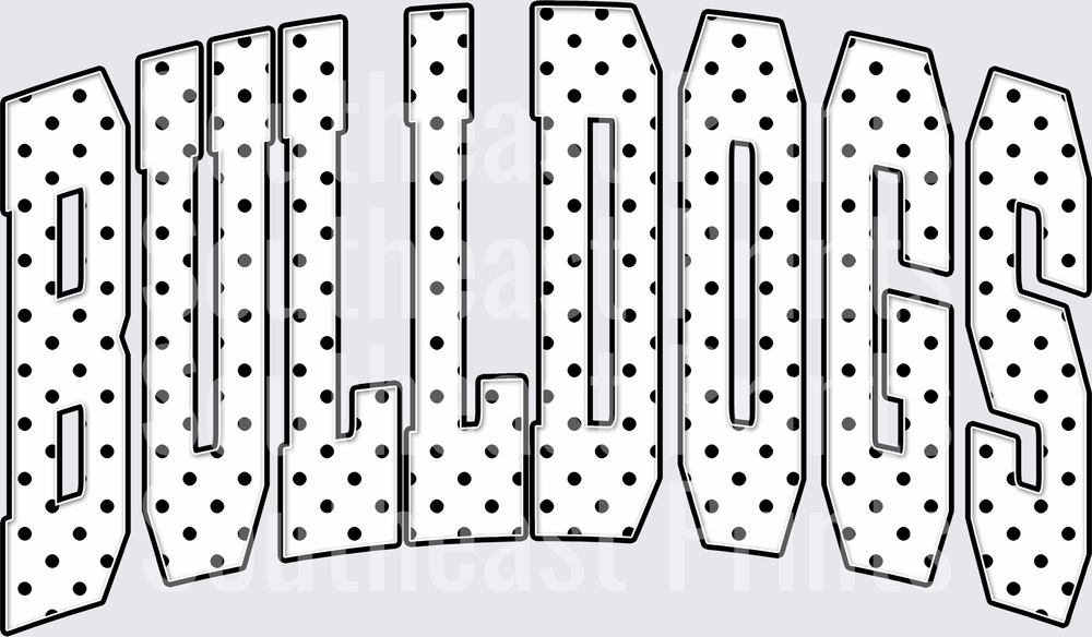 Bulldogs Polka Dot