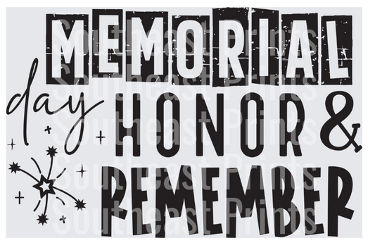 Memorial Day Honor Remember