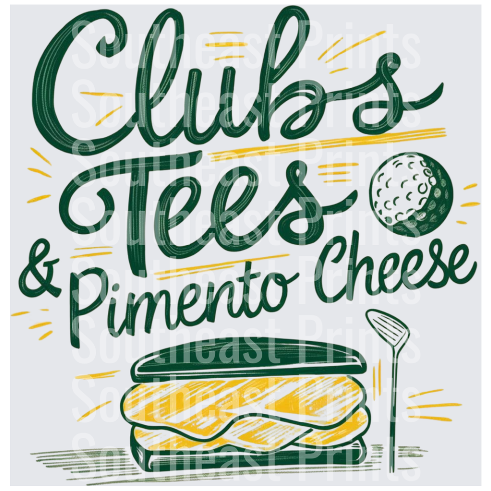 Clubs Tees and Pimento Cheese