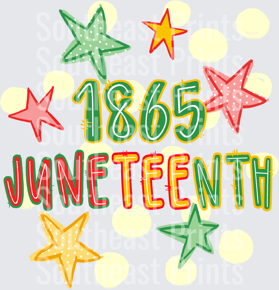 Juneteenth 1865 Stars