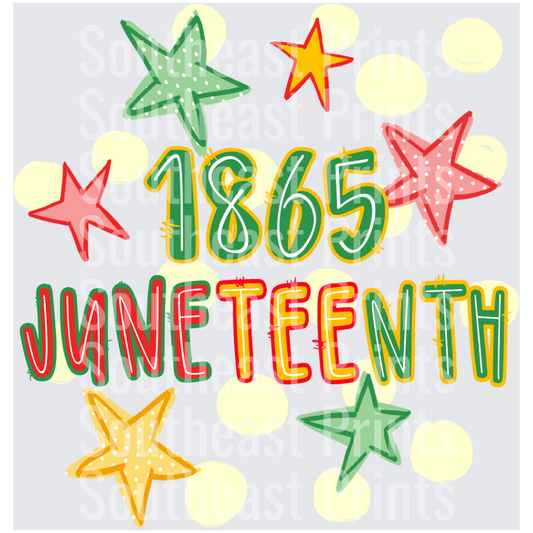 Juneteenth 1865 Stars