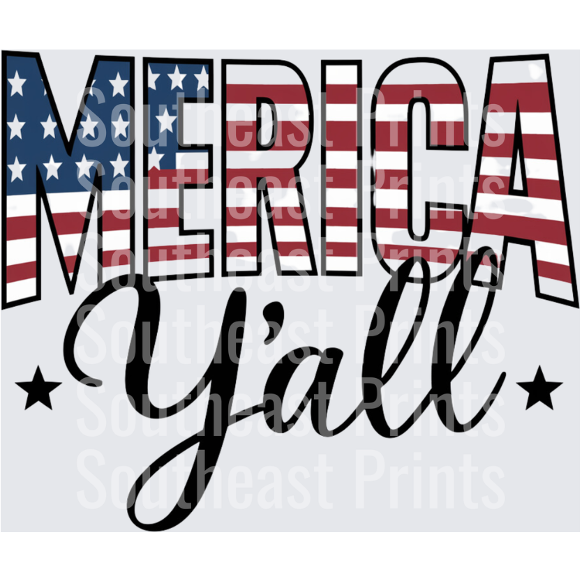 Merica Y'all Flag