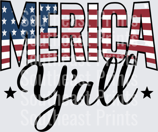 Merica Y'all Flag
