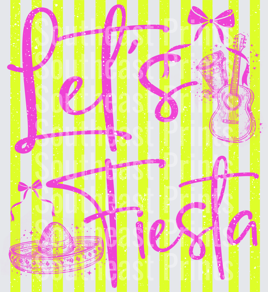 Let's Fiesta Pink Typography