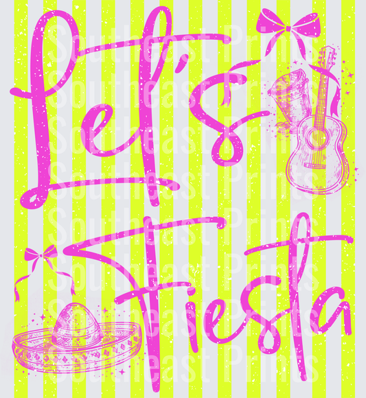 Let's Fiesta Pink Typography
