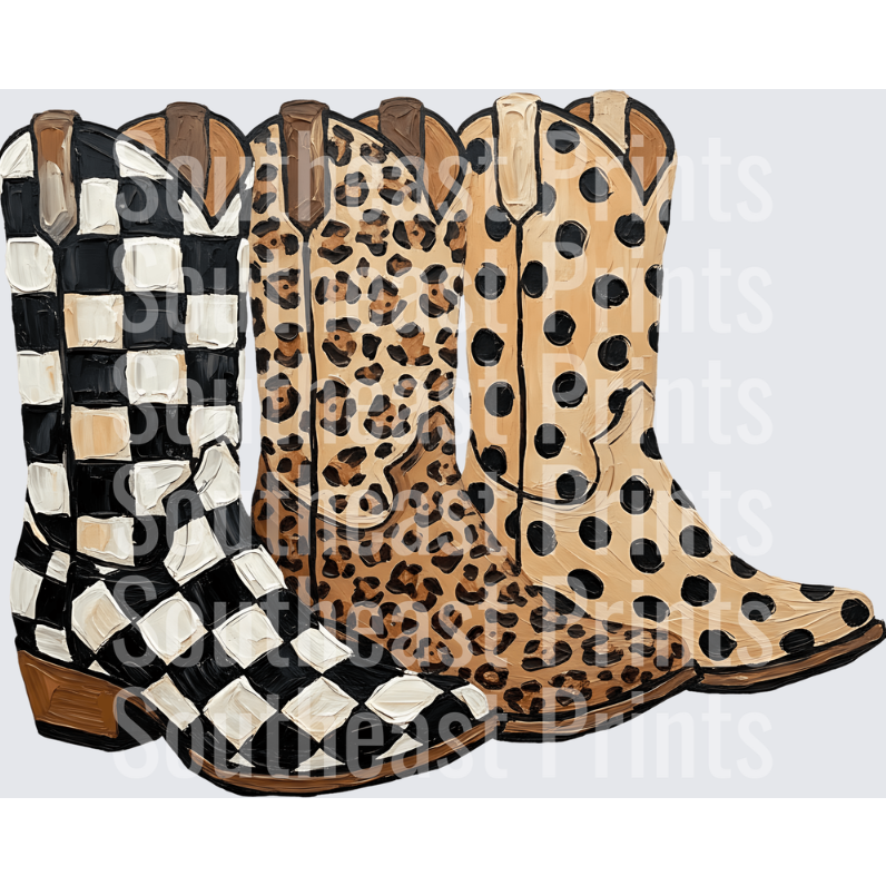 Patterned Cowgirl Boots