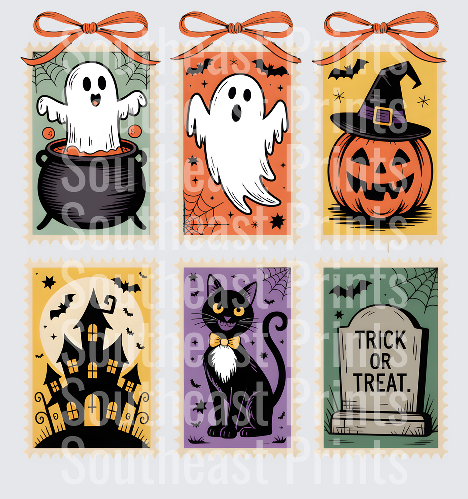 Halloween Postage Stamps