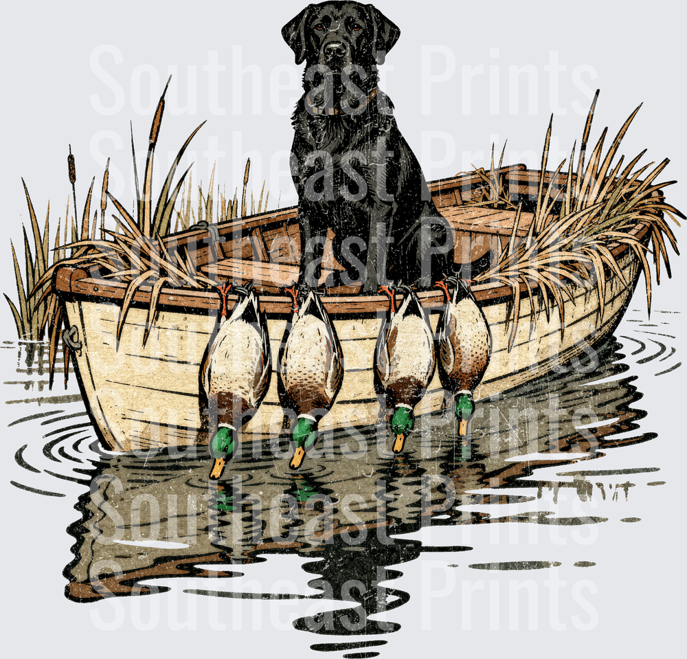 Black Lab Duck Boat