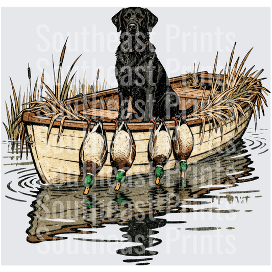 Black Lab Duck Boat