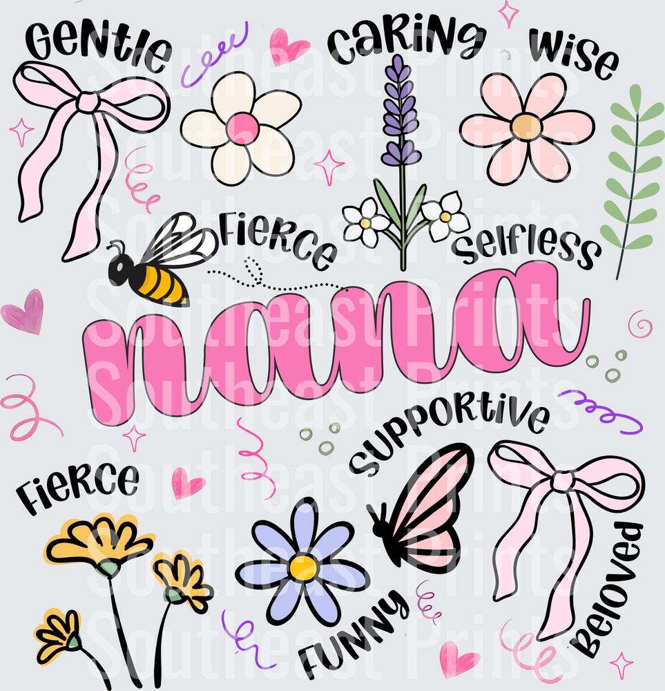 Mama Floral Typography