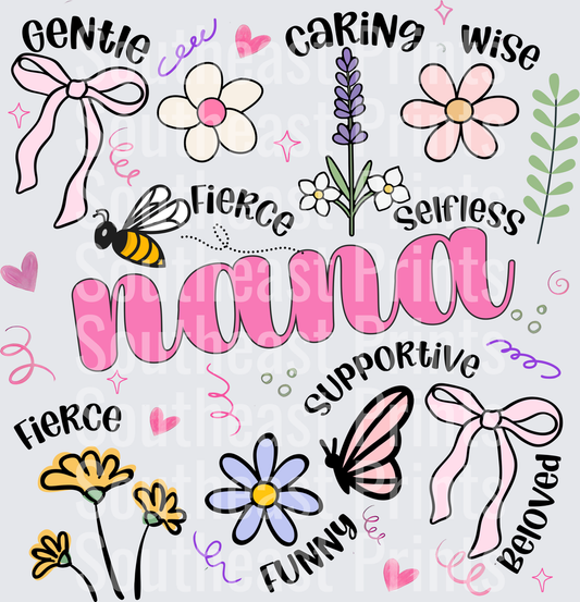 Mama Floral Typography