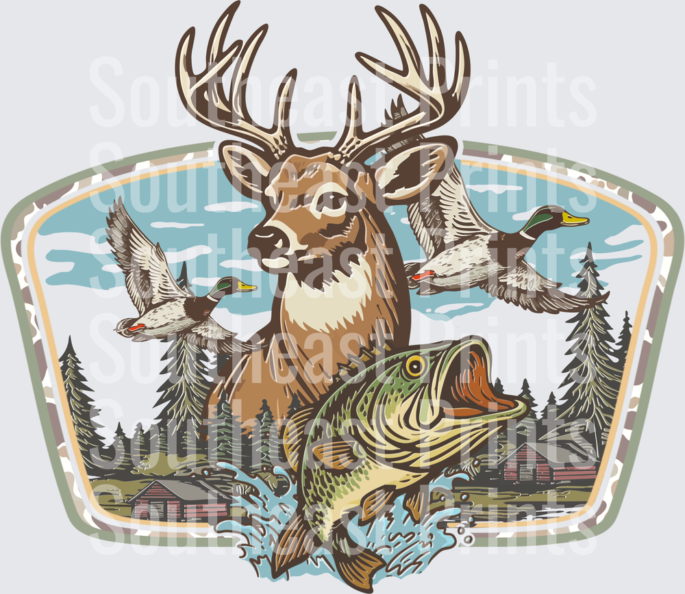 Whitetail Buck Bass Ducks
