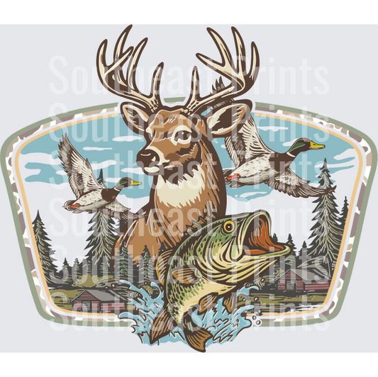 Whitetail Buck Bass Ducks