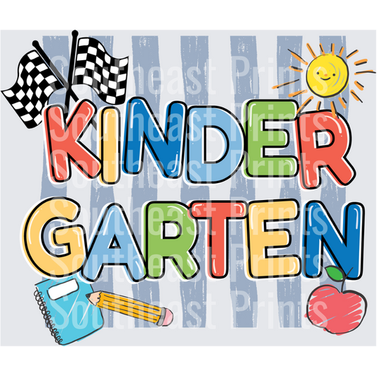 Kindergarten Colorful School