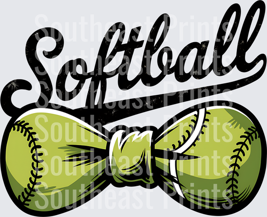 Softball Hair Bow