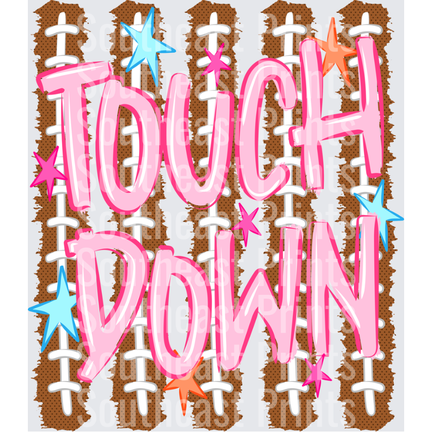 Pink Touchdown Football