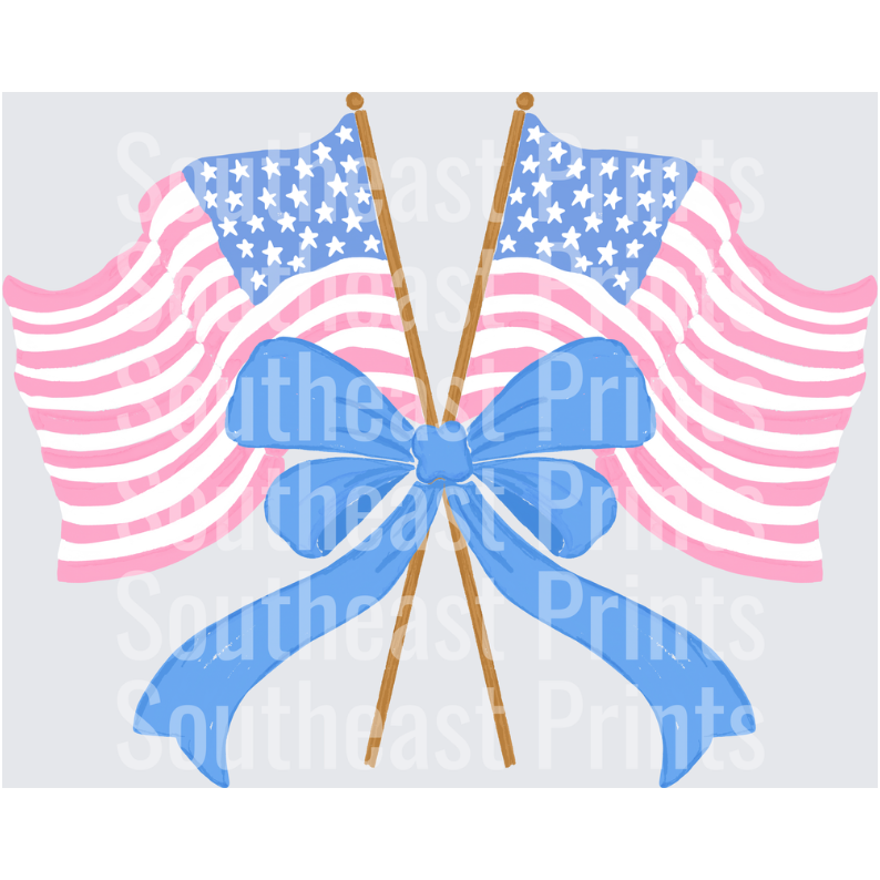 American Flag Bow