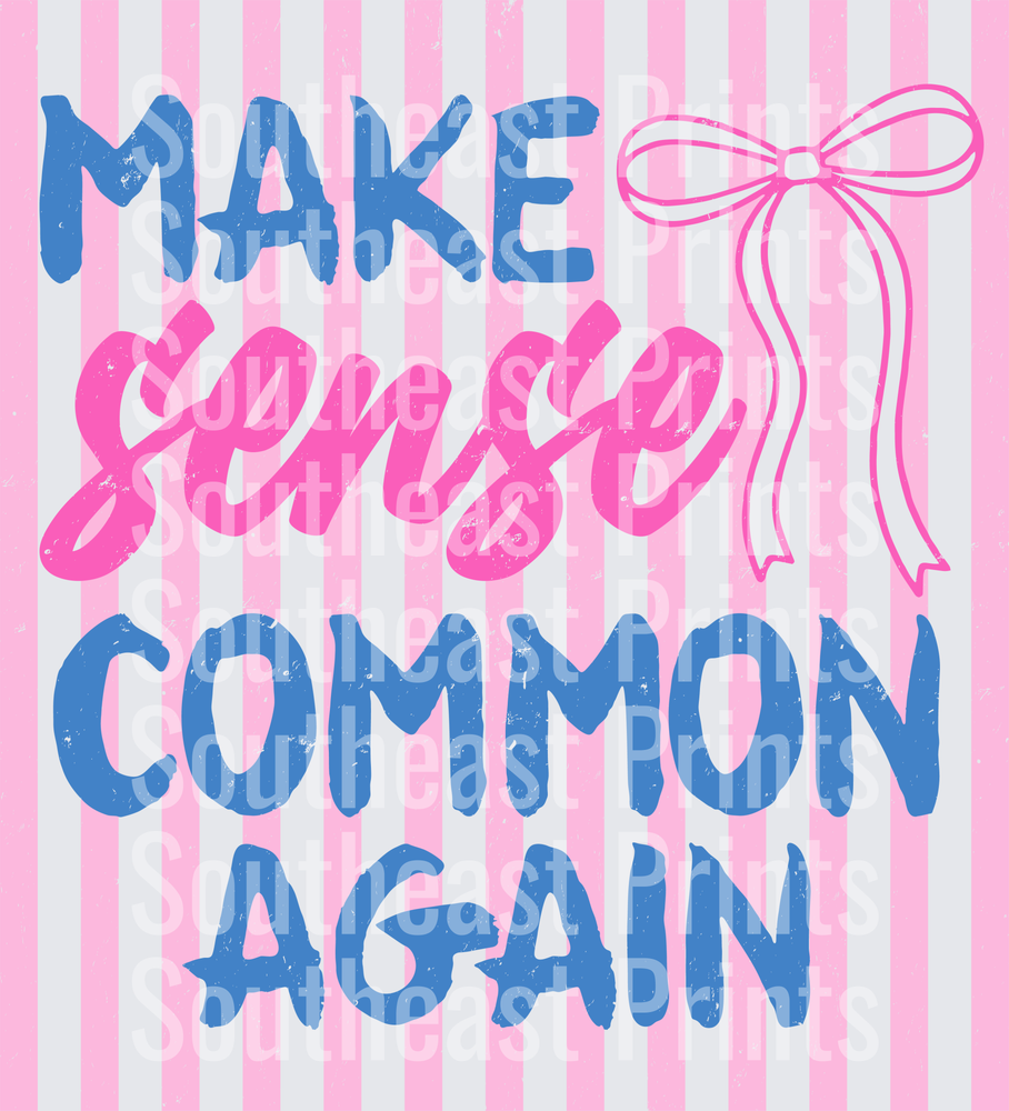 Make Sense Common Again