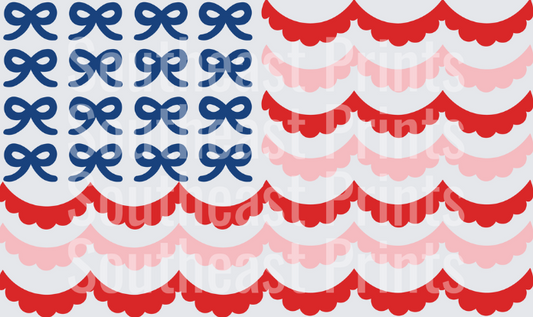 Patriotic Bows Flag