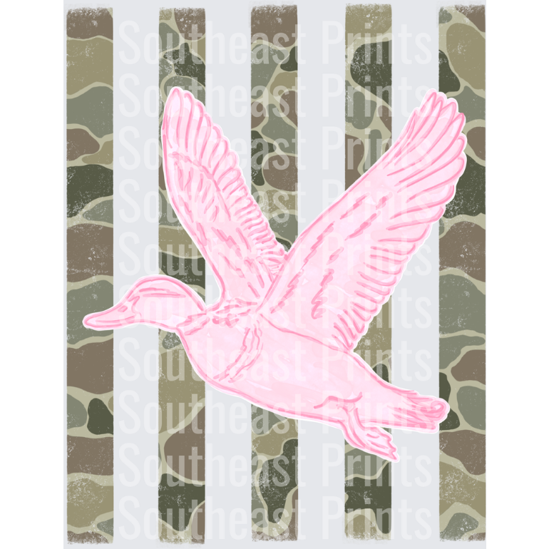 Pink Flying Duck Camo