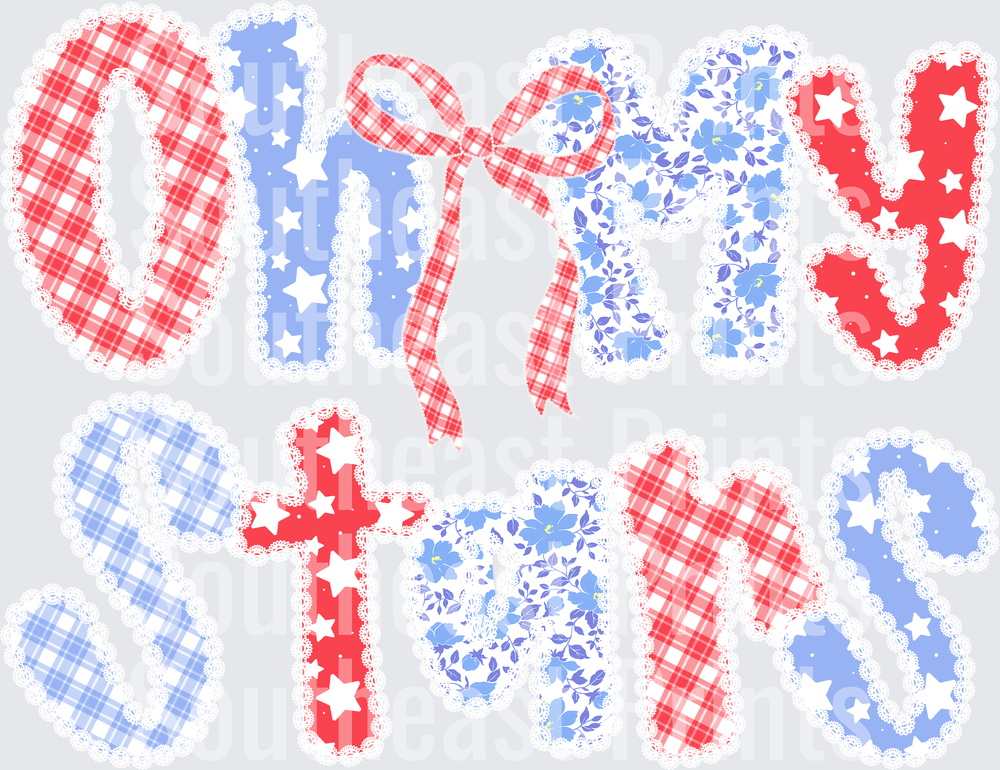 Patriotic Sisters Distressed