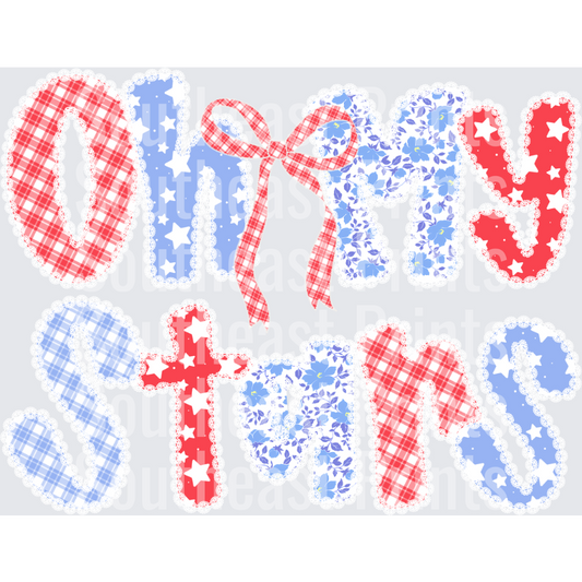 Patriotic Sisters Distressed