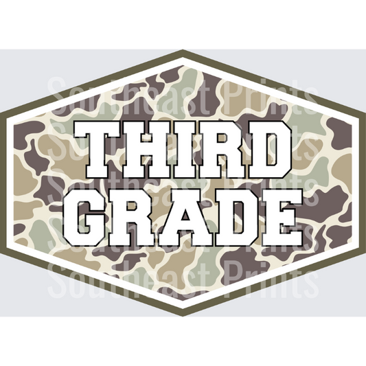 Third Grade Camo
