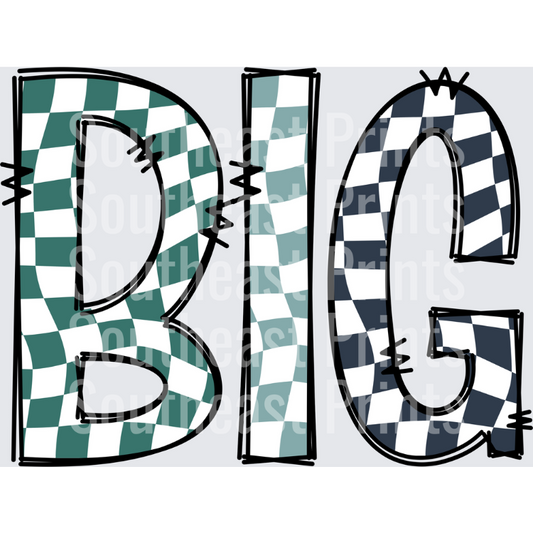 BIG Checkered Letters