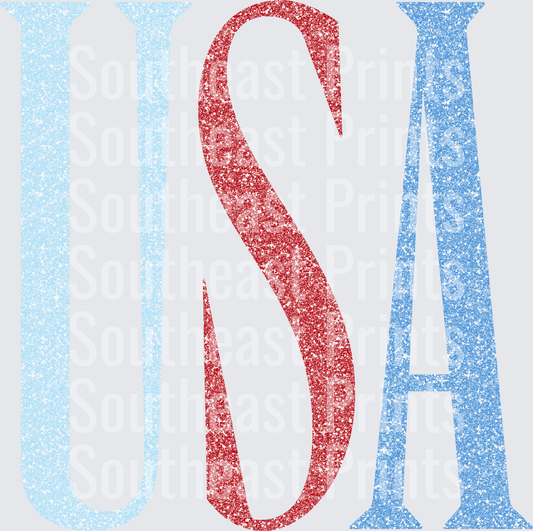 USA Distressed Letters