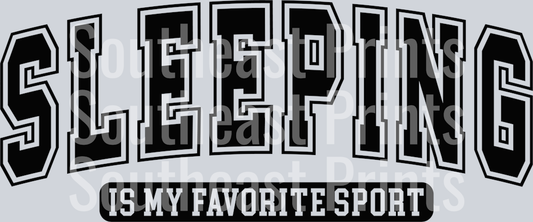 Sleeping is My Favorite Sport