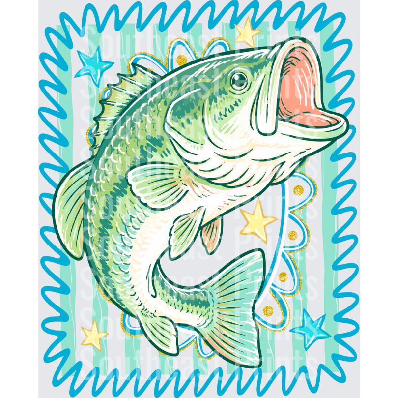 Jumping Largemouth Bass