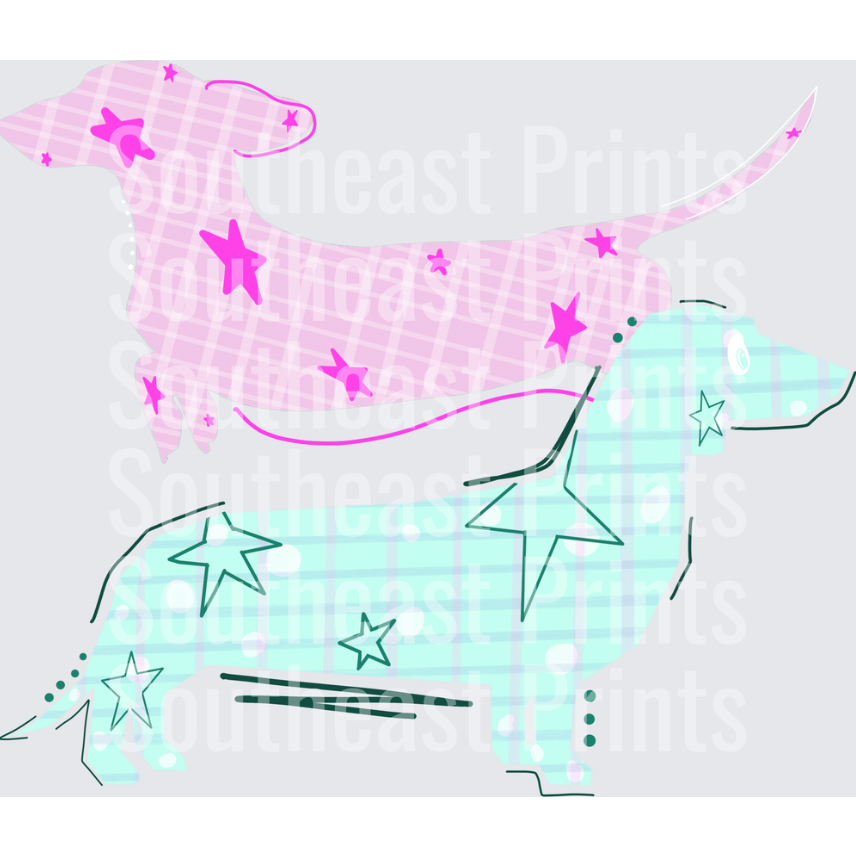 Pink Mint Dachshunds