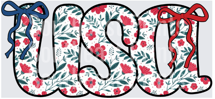 USA Floral Bows