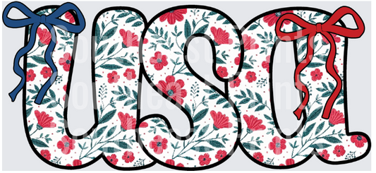 USA Floral Bows