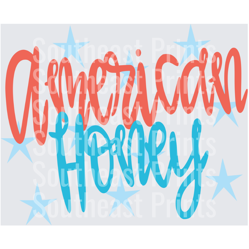 American Flag Typography