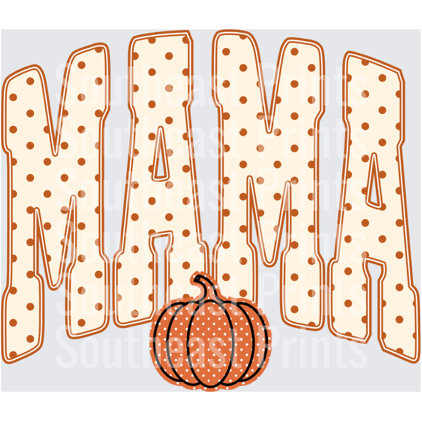 Polka Dot Mama Pumpkin