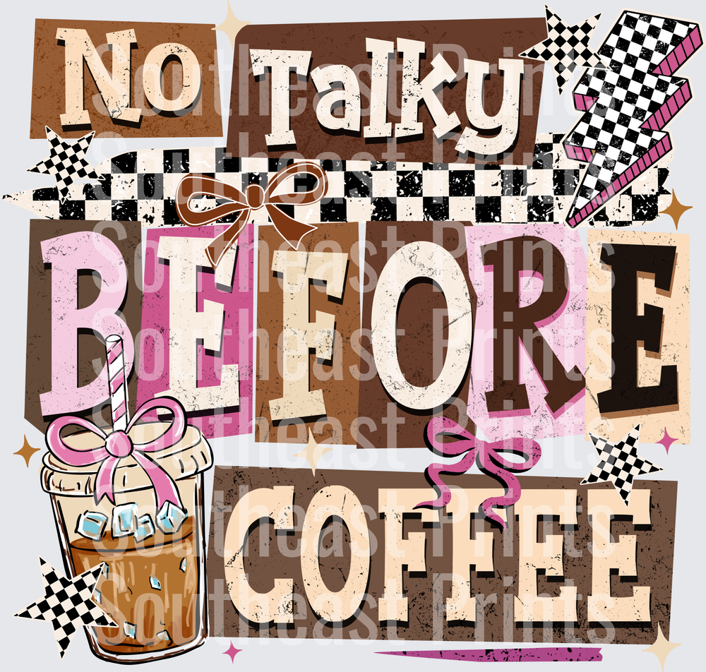 No Talky Before Coffee Iced