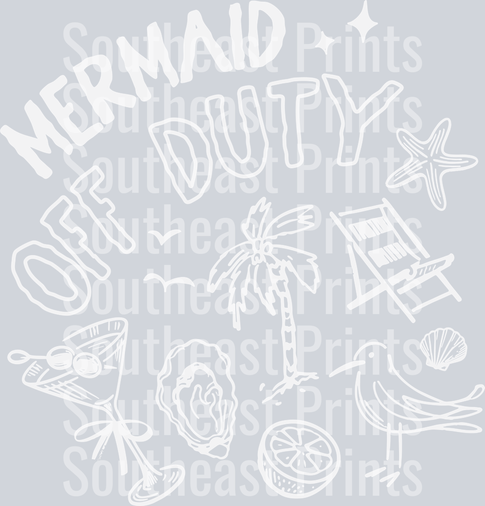 Mermaid Off Duty White