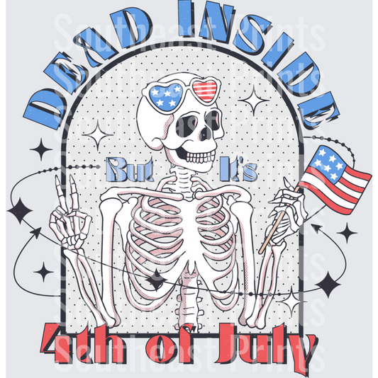 Patriotic Skeleton Dad