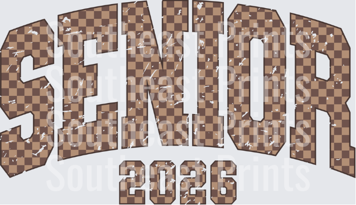 Senior 2026 Digital Camouflage Graduation Class Design