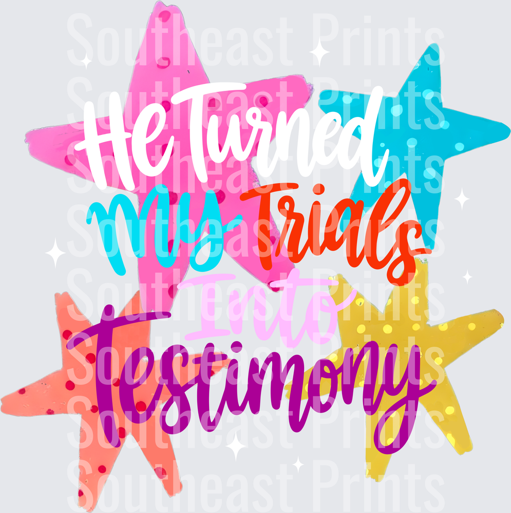 He Turned Testimony Stars