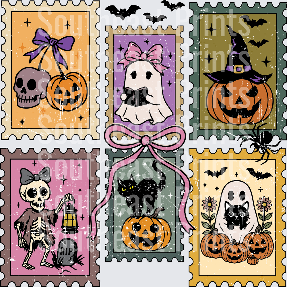 Vintage Halloween Stamps