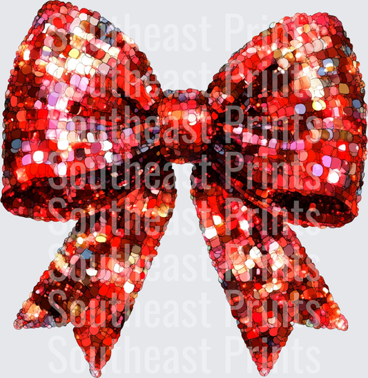 Red Sequin Bow