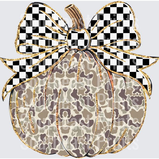 Leopard Pumpkin Bow