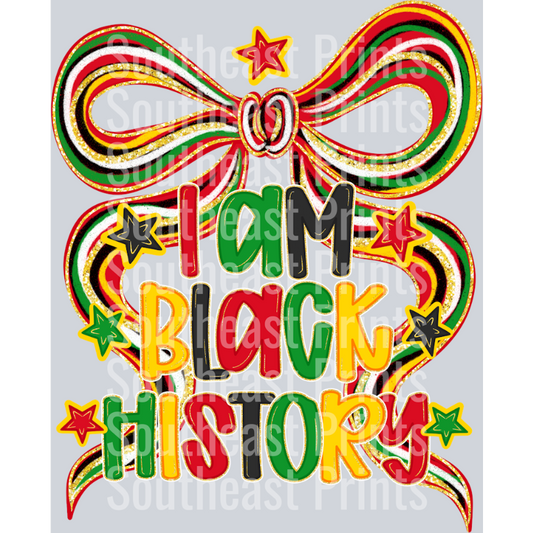 I am Black History Bow