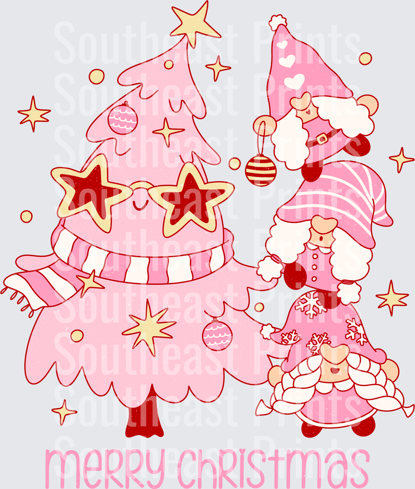 Pink Christmas Gnomes